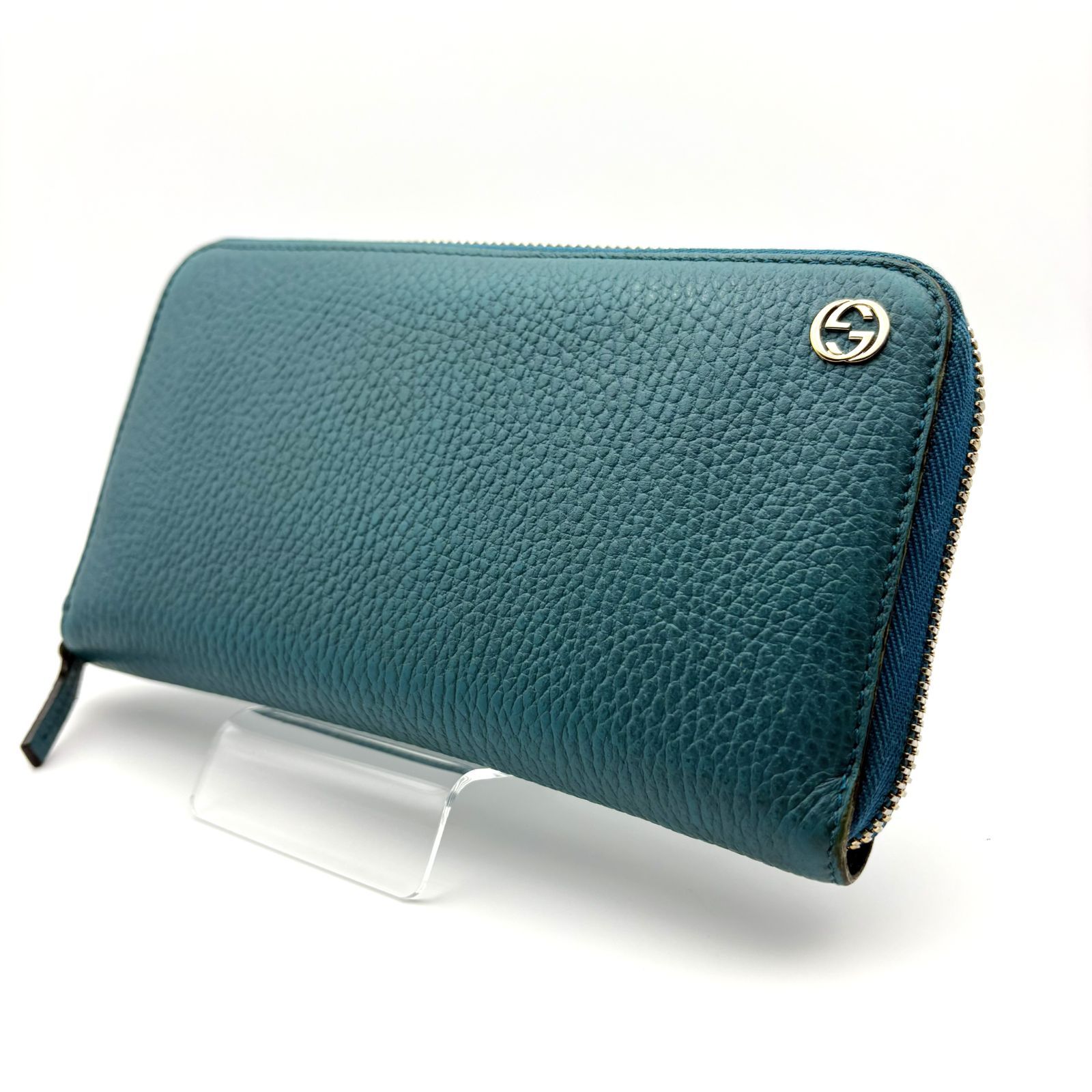 箱付／美品 】GUCCI グッチ GG インターロッキングG ラウンド