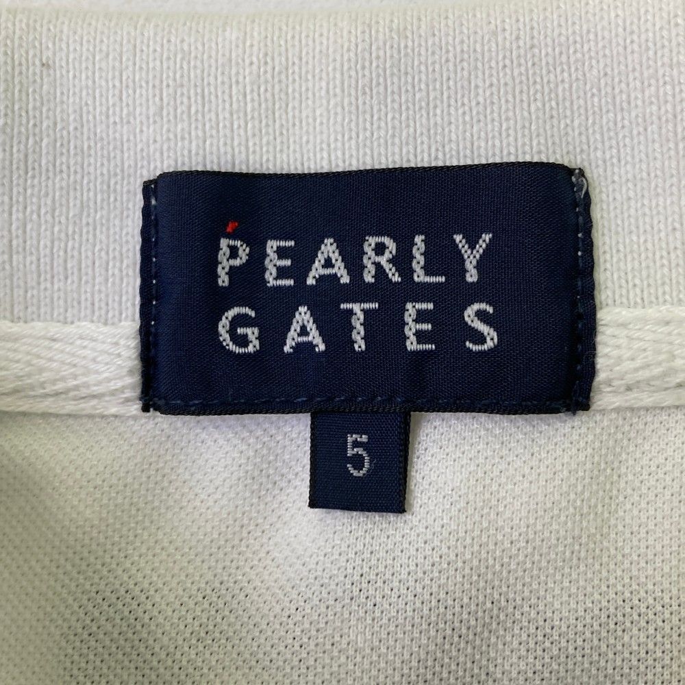サイズ：5 PEARLY GATES パーリーゲイツ 半袖ポロシャツ ホワイト系