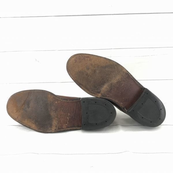 80s-90s?/Vintage★USA製★クラウンインペリアル★本革ウイングチップ【27.0/茶】グッドイヤー製法/ドレスシューズ/ビジネス/ビンテージ◆MF-31 80s-90s?/Vintage☆USA製☆クラウンインペリアル☆本革ウイングチップ