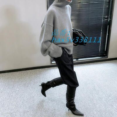 ニット セーター トップス タートルネック ハイネック レディース ドロップショルダー きれいめ カジュアル エレフェミニン シンプル おしゃれ hax 5 v 338111