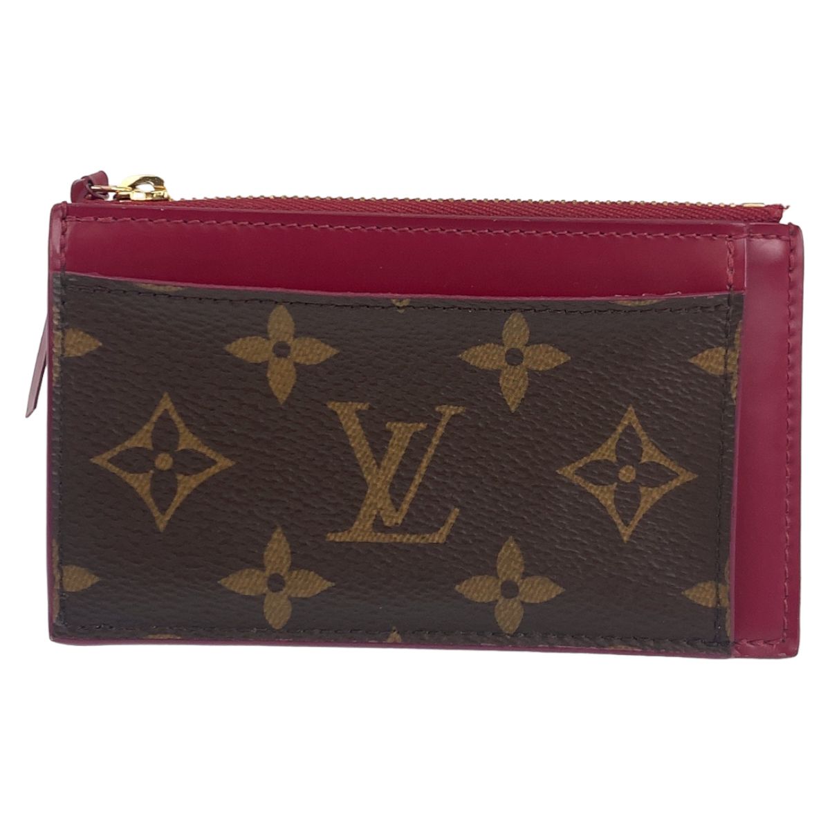 美品 LOUIS VUITTON ルイヴィトン モノグラム ポルト カルト・ジップ ...