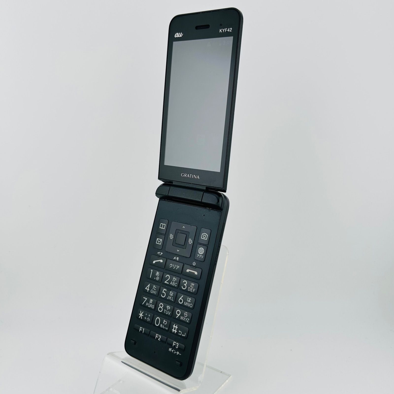 au GRATINA 4G KYF34 ブラック 利用制限〇 防水 8GB 本体のみ グラ