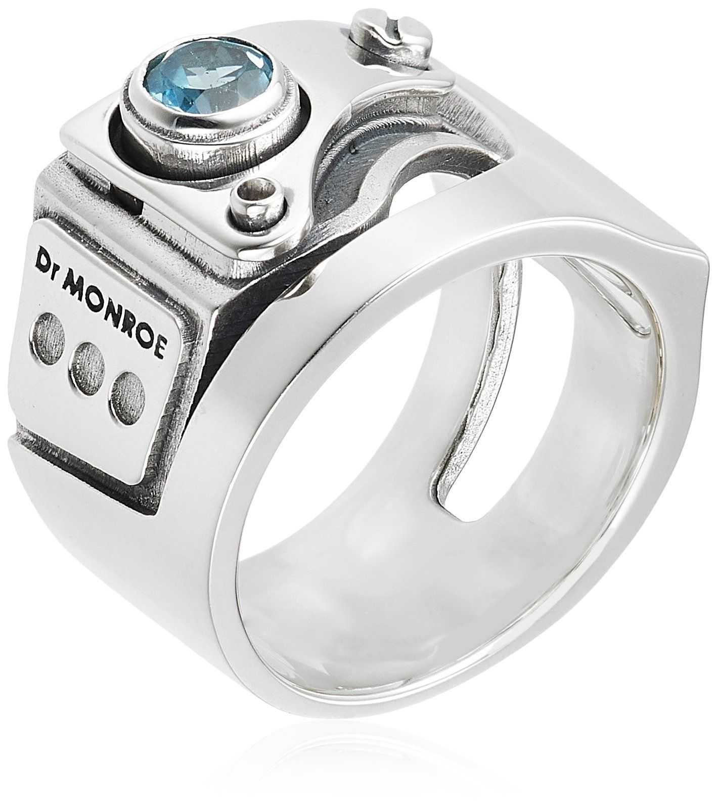  Dr MONROE メカニカルリング ドクターモンロー シルバー925 ブルートパーズ FC-104 SE-SV-BT-21 日本サイズ21号 その他 アクセサリー