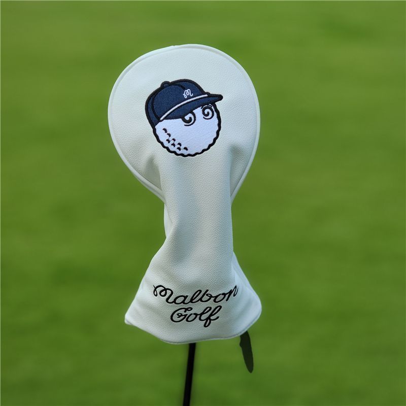 Amazon.co.jp: Malbon マルボンゴルフ グラブカバー ヘッドカバー 4点セット 白 : スポーツ＆アウトドア