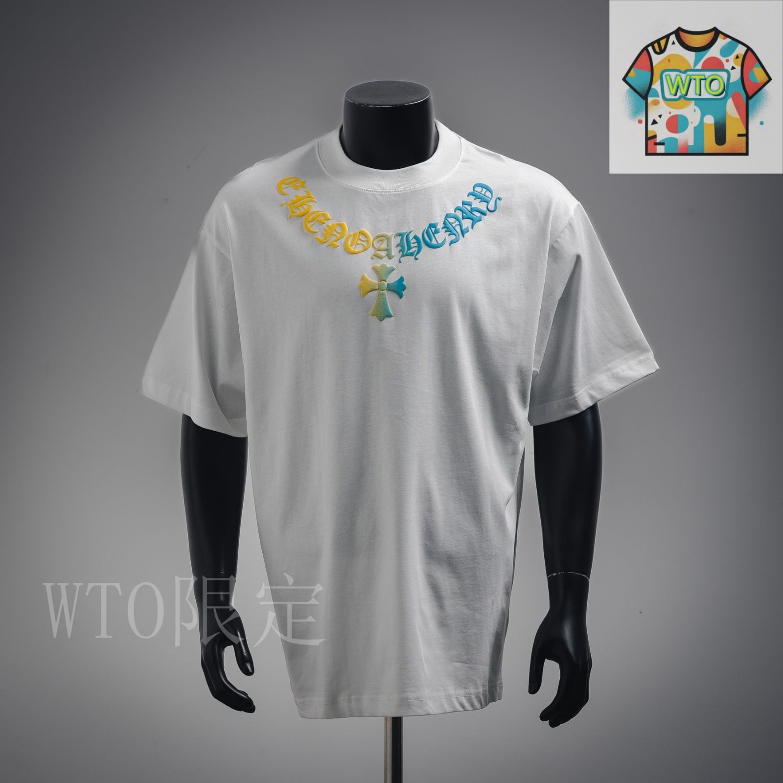 希少◆送料込◆CHROME HEARTS◆グラデーション ロゴ Tシャツ 今日特価】CHROME HEARTS / クロムハーツ CH グラデーション