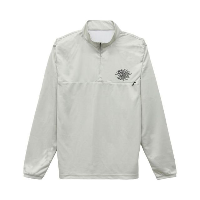 サンライン 獅子ジップシャツ(長袖) SUW-04215CW ライトグレー M