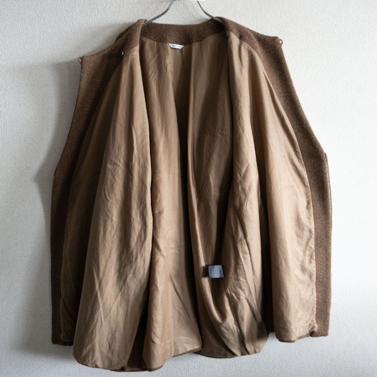 美品】 ARTS&SCIENCE 【Kimono wrap coat】1 ウール ノーカラー キモノ  