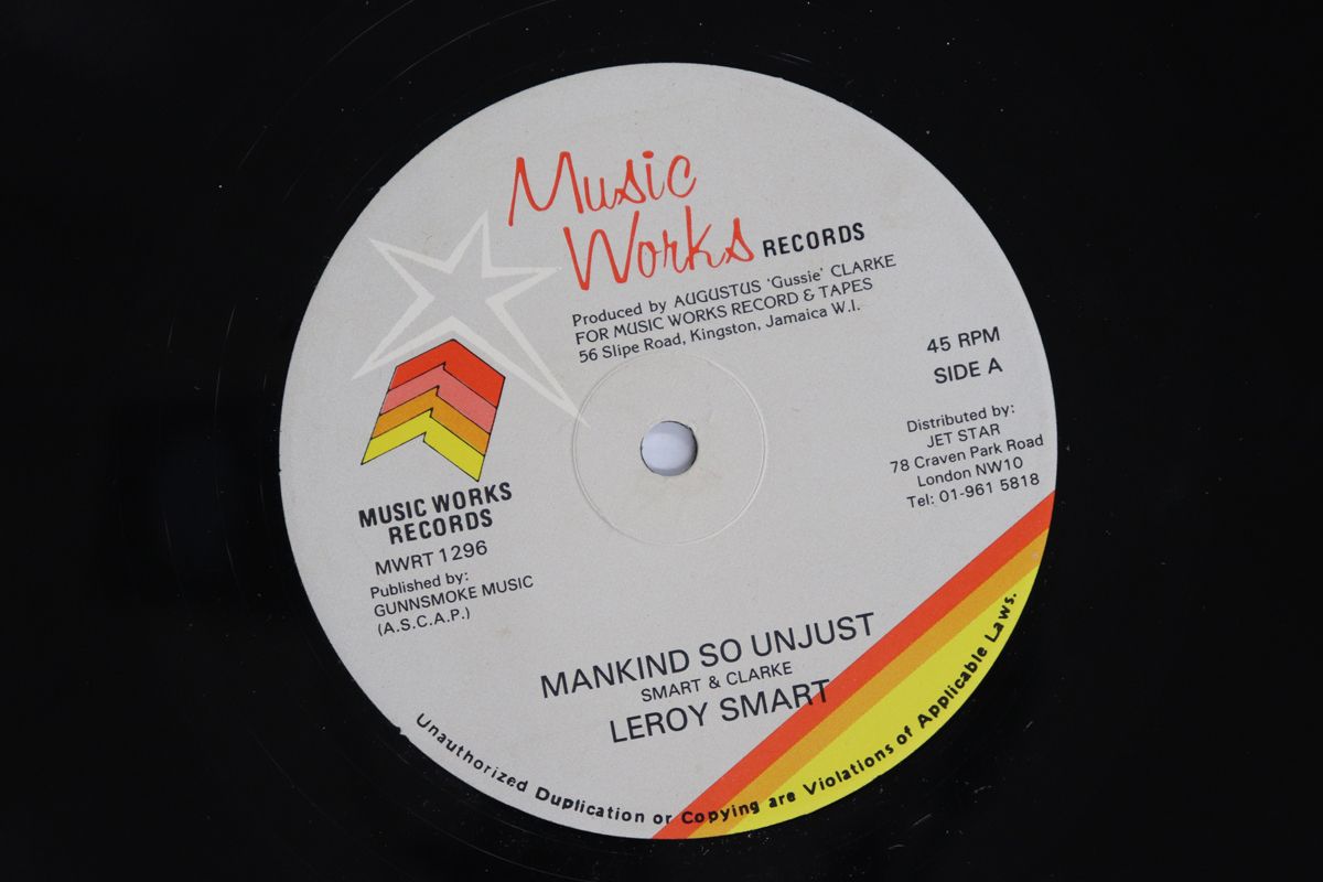 英12” Leroy Smart Mankind So Unjust MWRT1296 MUSIC WORKS