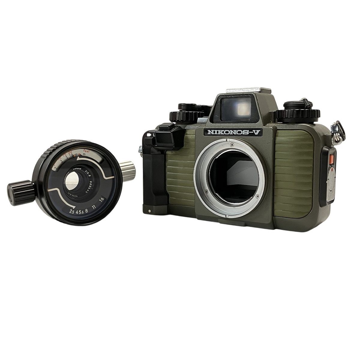 Nikon NIKONOS-V NIKKOR 35mm 1 2.5 モスグリーン ニコン 水中カメラ ボディレンズセット 訳有 W10525941