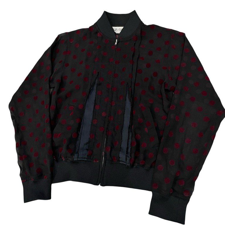 robe de chambre COMME des GARCONS シースルーフロッキードット