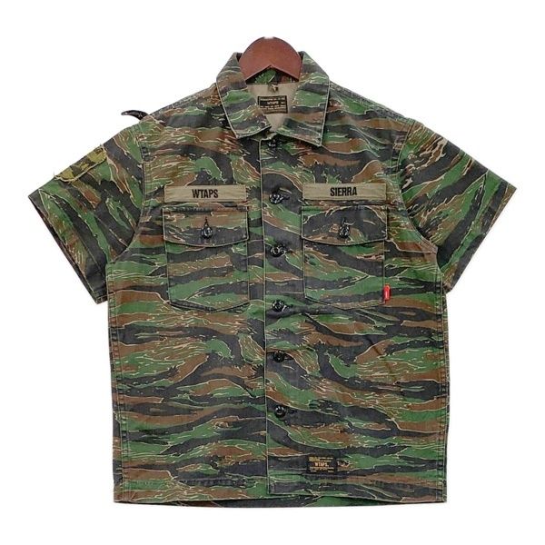 WTAPS 17SS BUDS SS 02 SHIRT COTTON TWILLTIGER タイガーカモ