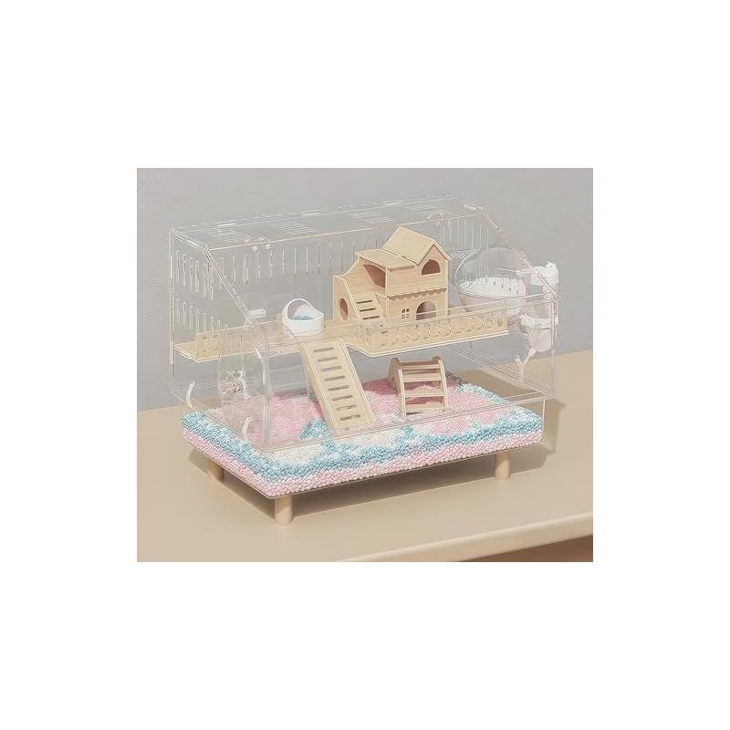 UIYIDUO ハムスターケージ 透明 アクリル ハムスターケージ 2階建て 楽天市場】ハムスター ケージ 大きい 2階建て アクリル 透明