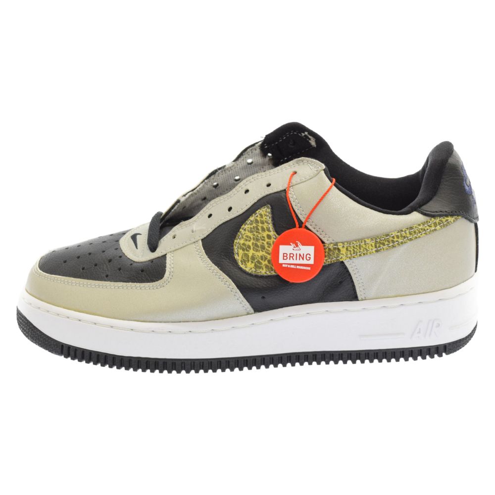 NIKE (ナイキ) AIR FORCE 1 B COJP SNAKE 2001 624040-001エアフォースワン 黒蛇 ローカットスニーカー  US9 ブラック/シルバー - メルカリ