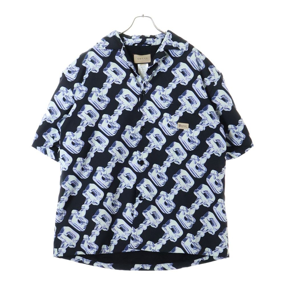 GUCCI (グッチ) 3d Glass Horsebit Print Padded Shirt 769897