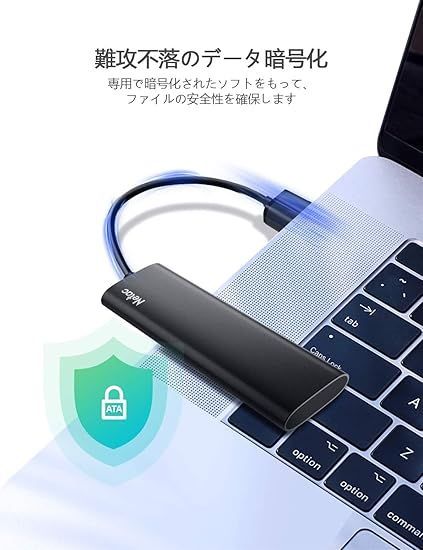 Netac SSD 外付け 250GB 超小型 USB3.2 Gen2最大550MB/s 正規品3