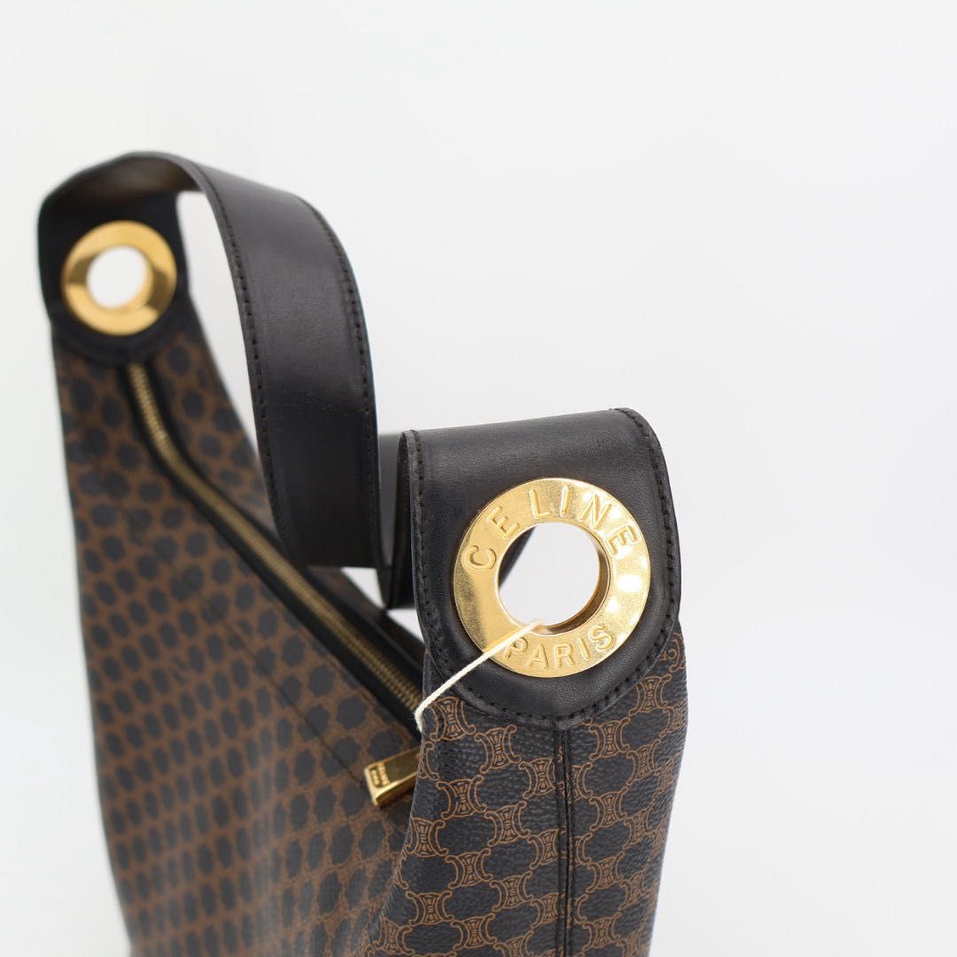 CELINE セリーヌ ゴールド マカダム金具 カーフレザー