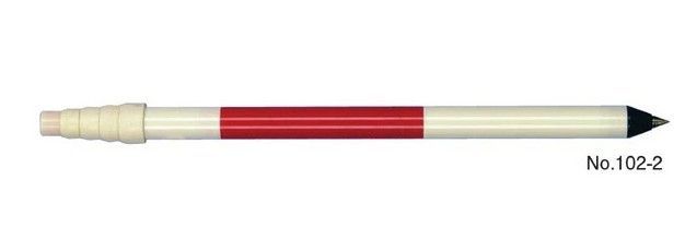 SK検測ポール 2m5本継 No.102-2 重さ465g 収納サイズ620mm 伸縮式 グラスファイバー製
