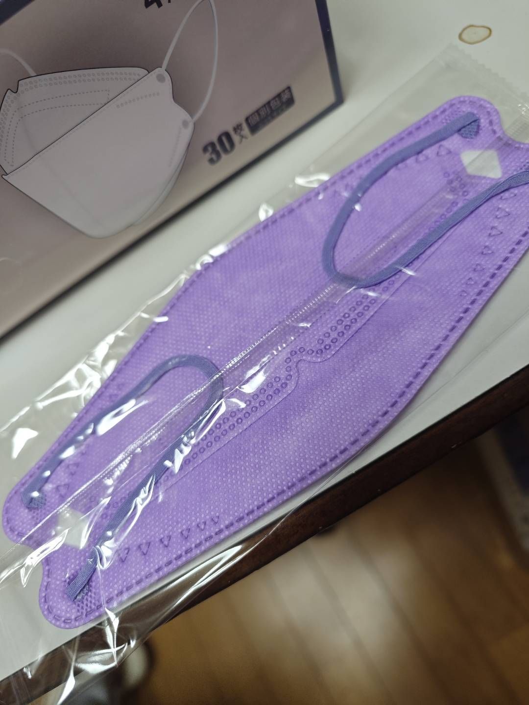 紫の防護マスク1500枚 30枚×50箱 通気性 UVカット