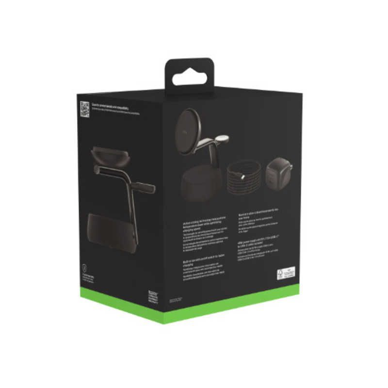 未開梱 BELKIN UltraCharge Pro Qi2 25W 3-in-1マグネット式充電ドック チャコール WIZ040dqCH