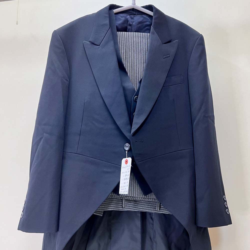 メンズ モーニング 中古 上下ベスト 3点セット A4サイズ 結婚式 撮影衣装 MensSuits013 - メルカリ