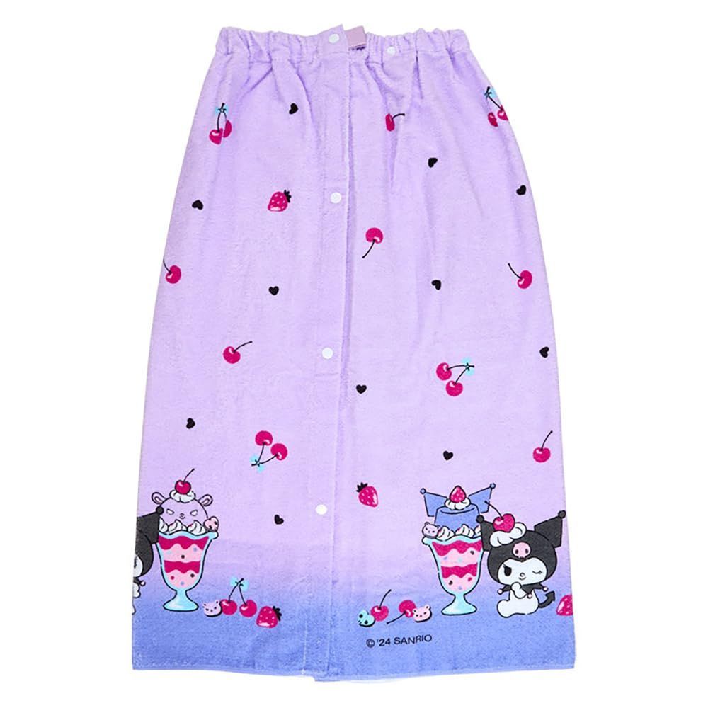 【数量限定】サンリオ(SANRIO) サンリオ クロミ ラップタオル 80cm クロミちゃん kuromi 80×120×1cm キャラクター SANRIO 004693