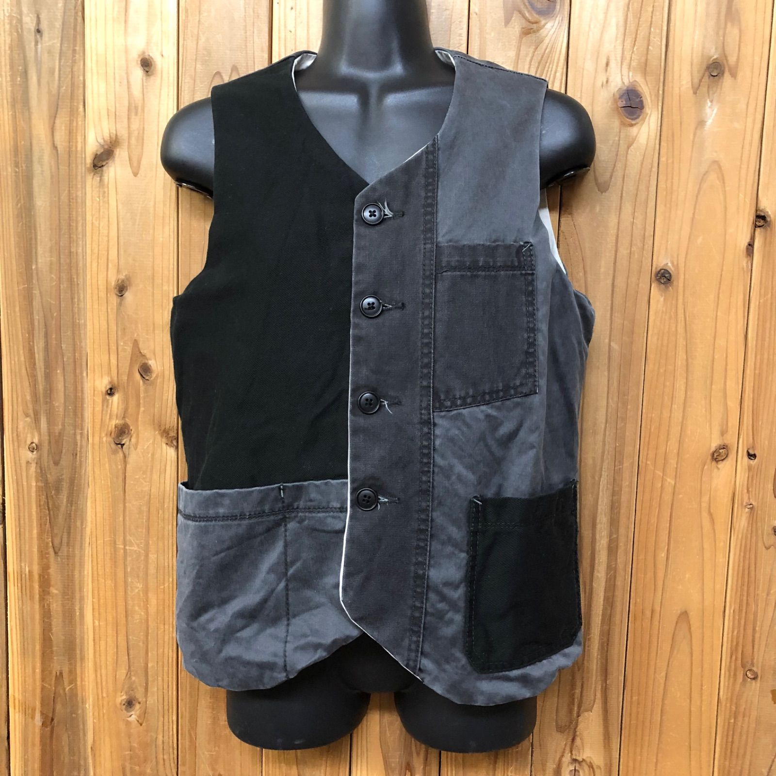 WORKS レディース ベスト ジャケット 四つポケット ダークカラー ワーク ミリタリー