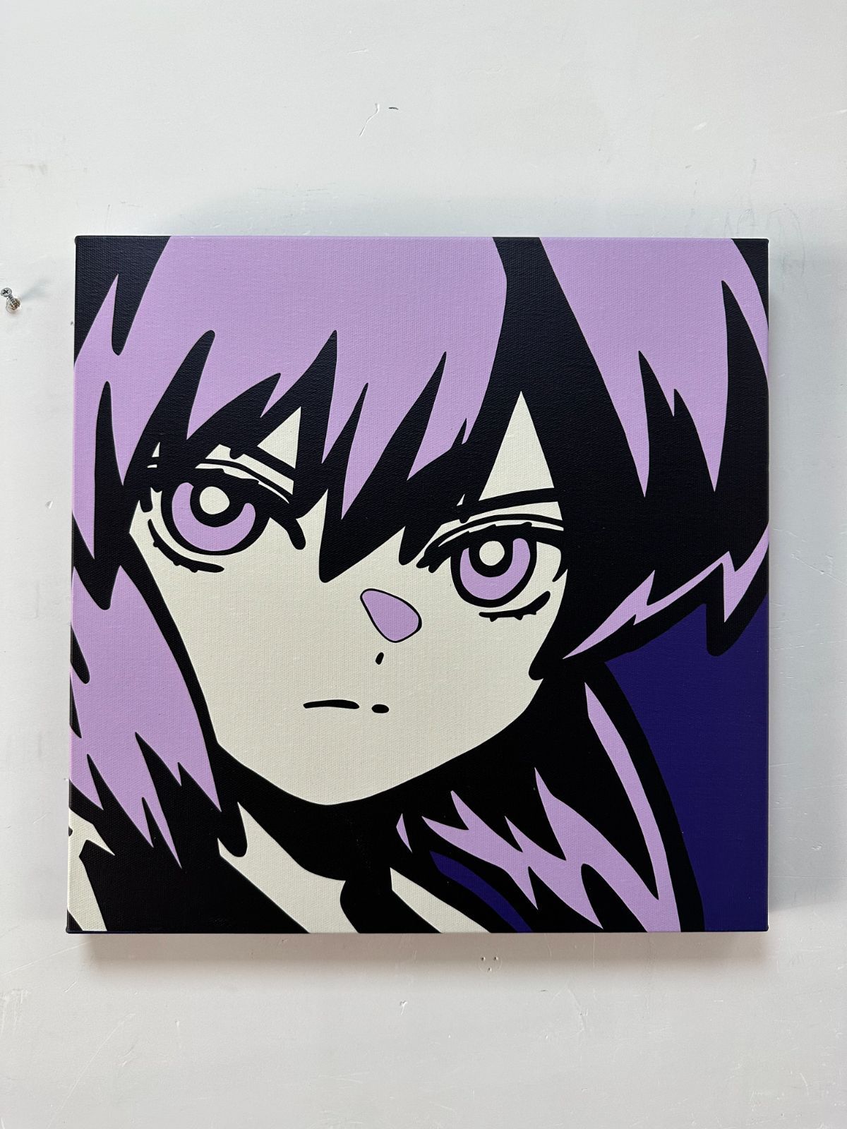 シゲマツナントカ 原画 現代アート シゲマツ NANTOKA Acrylic on Canvas 410×410mm キャンバス作品