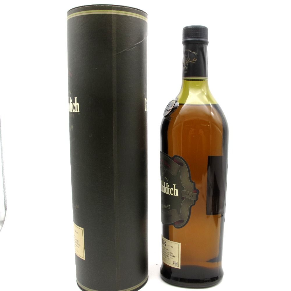 Glenfiddich グレンフィディック ウイスキー 18年 エンシェントリザーブ シングルモルト 推定2000年代流通品 1000ml 43%  洋酒 古酒 未開栓 - メルカリ