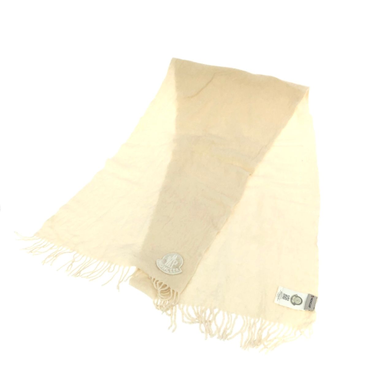 MONCLER モンクレール マフラー/SCIARPA 2024 ウール100％ ホワイト