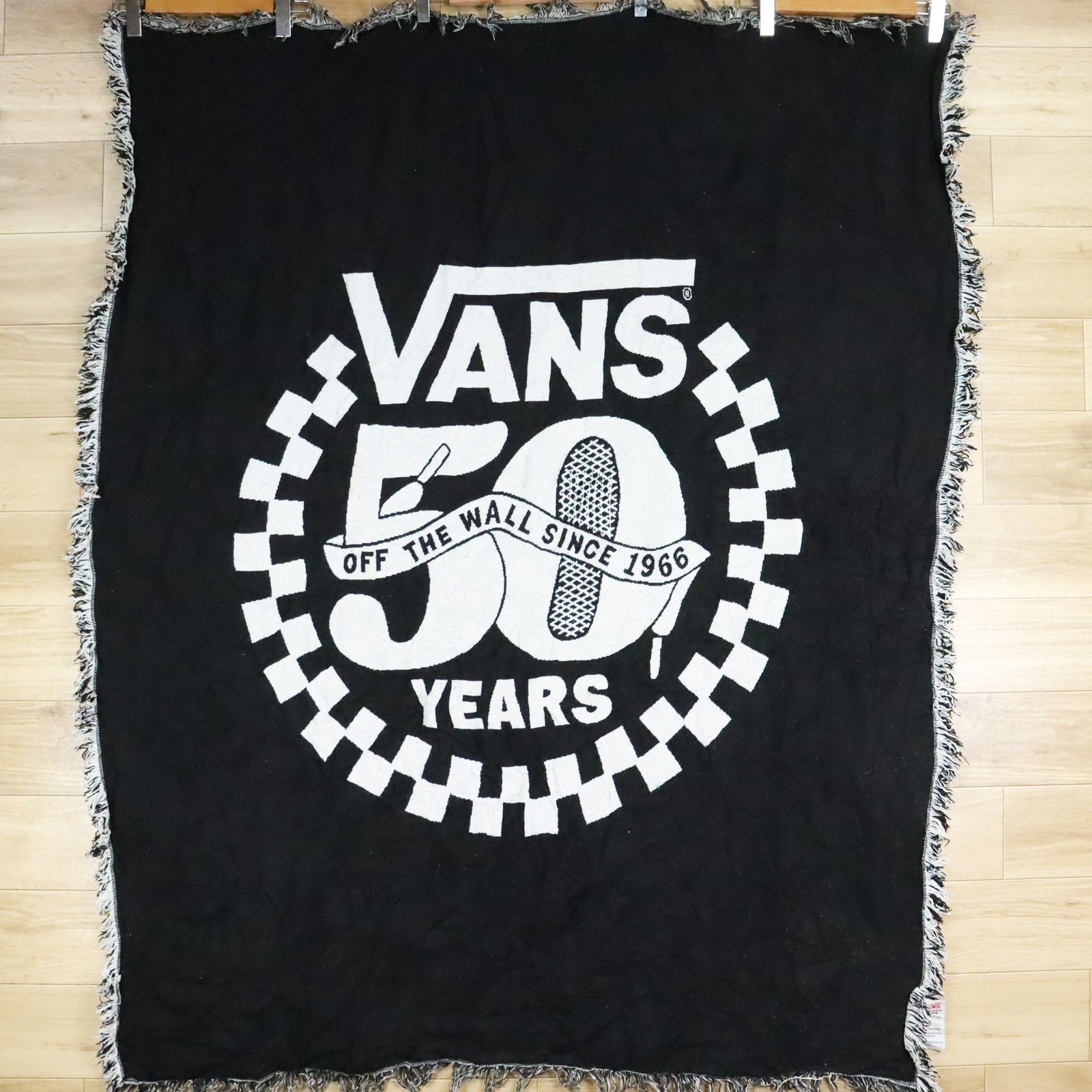 E11-3|O5.5-2 VANS 50周年記念 バンズ ヴァンズ アパレル ラグ マット カーペット ブランケット マルチカバー インテリア雑貨