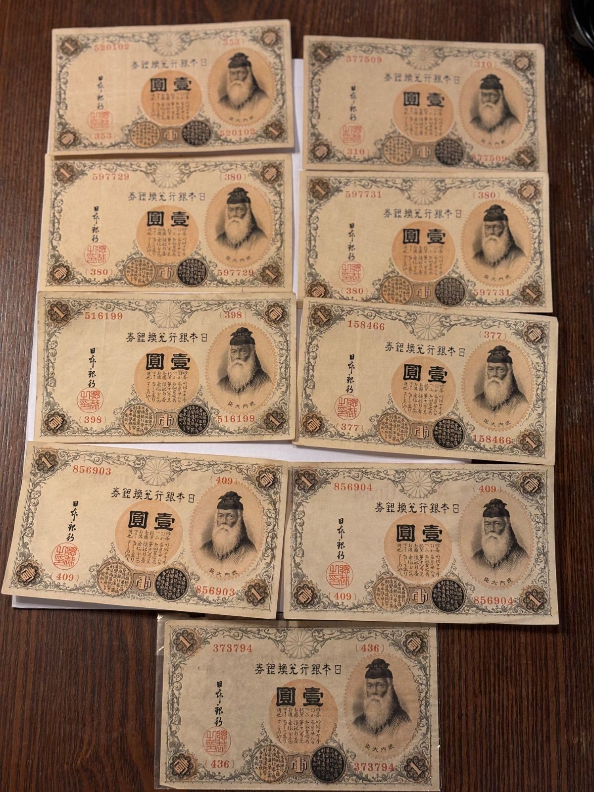 超ポイントアップ祭 激安！希少 武内 裏赤200円 古札 旧紙幣 貳百圓 兌換券 コレクション