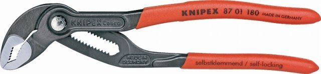 クニペックス(KNIPEX) コブラ 高性能ウォーターポンププライヤー180mm 8701-180
