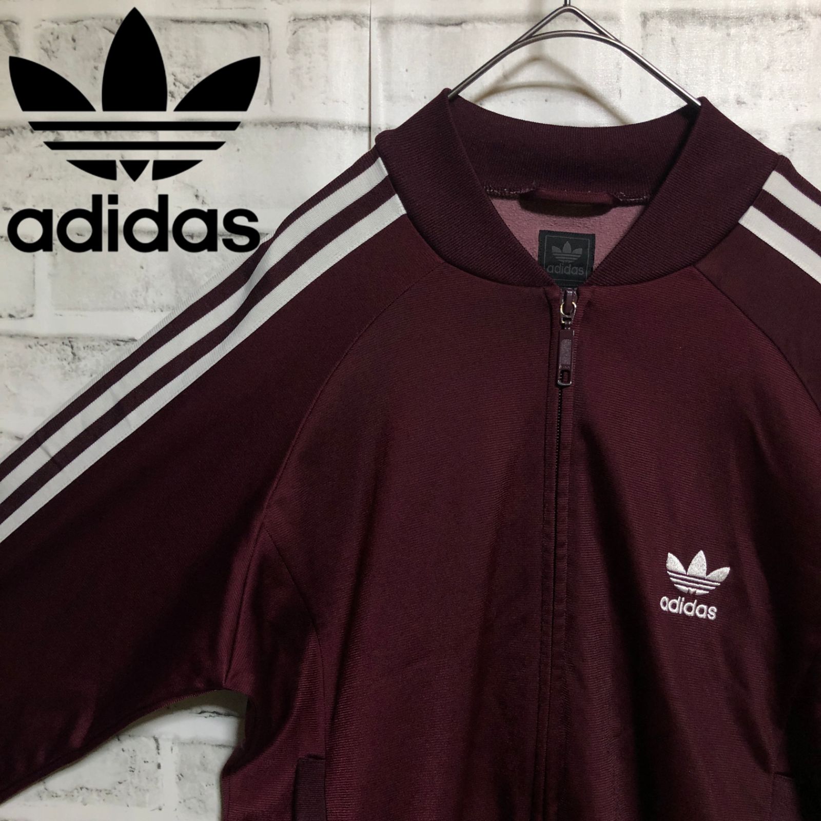 90s⭐️adidas トラックジャケット/ジャージ 刺繍トレファイル