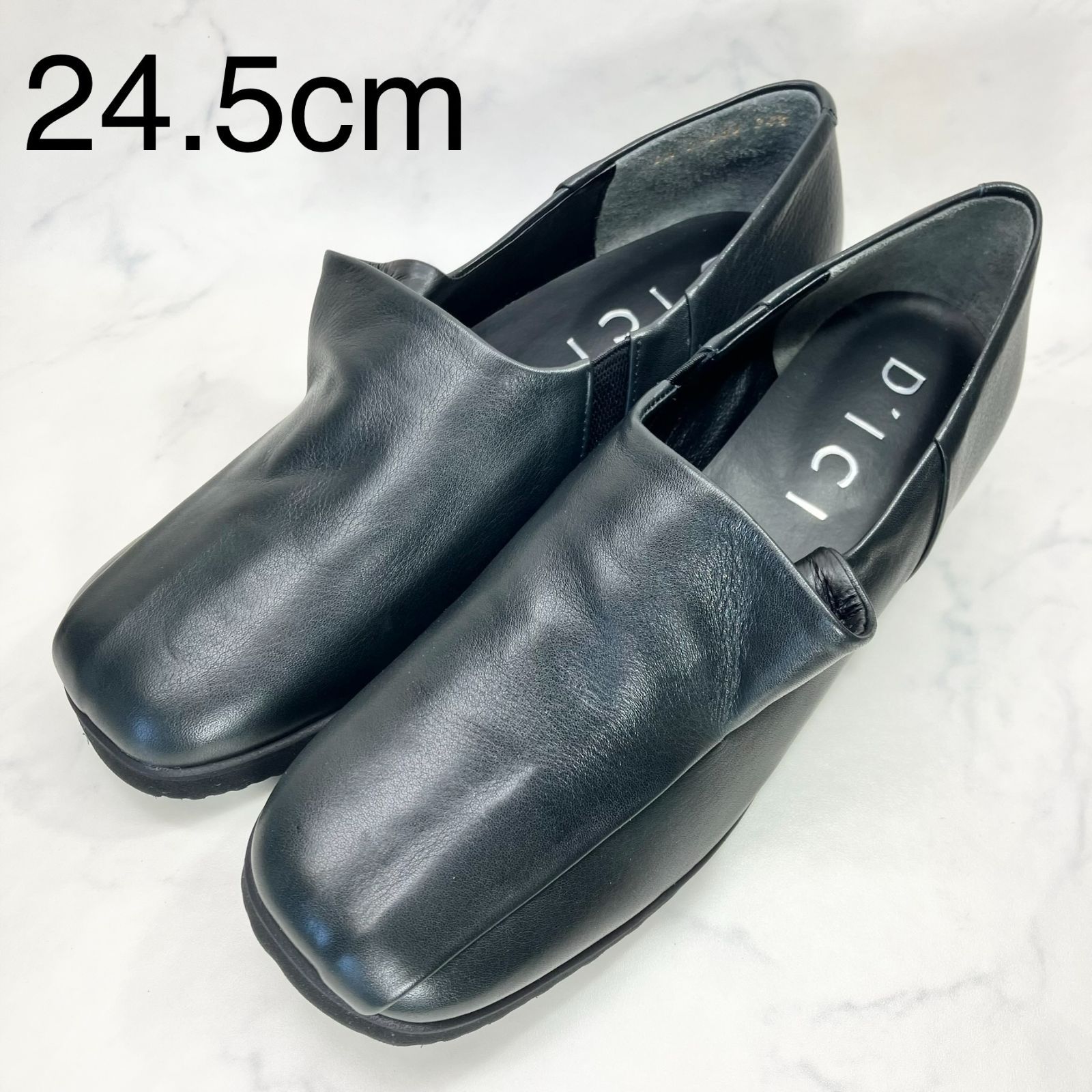 新品 訳あり】ディッシィ スクエアトゥウエッジヒールスリッポン 