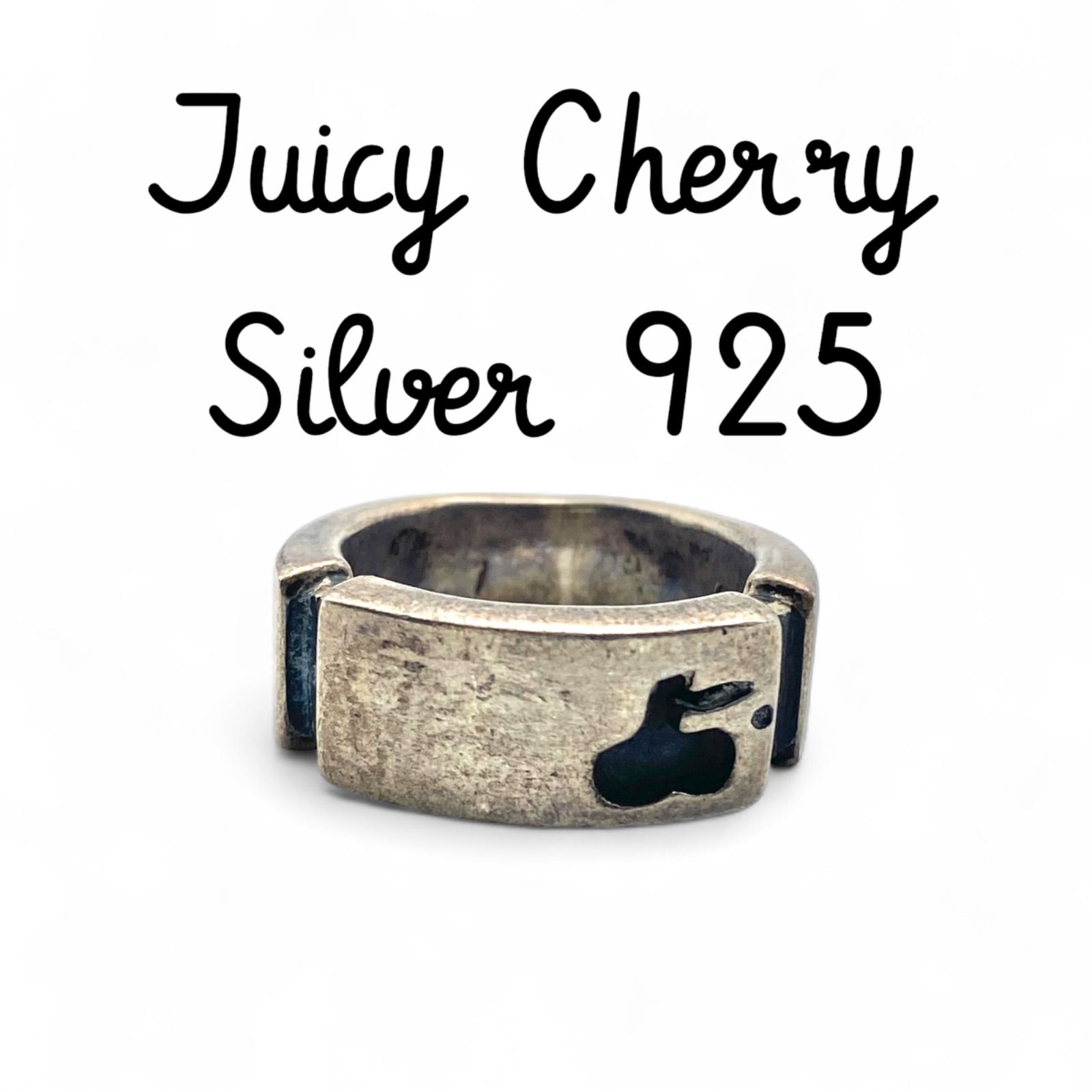 フルーツの刻印】さくらんぼ Silver 925 刻印 90s Vintage Ring 