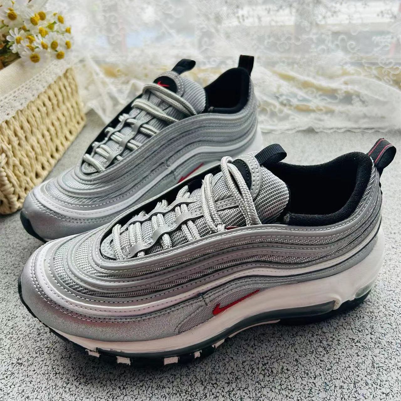 NIKE GS AIR MAX 97 SILVER BULLET ナイキ GS エアマックス 97 シルバー バレット - メルカリ