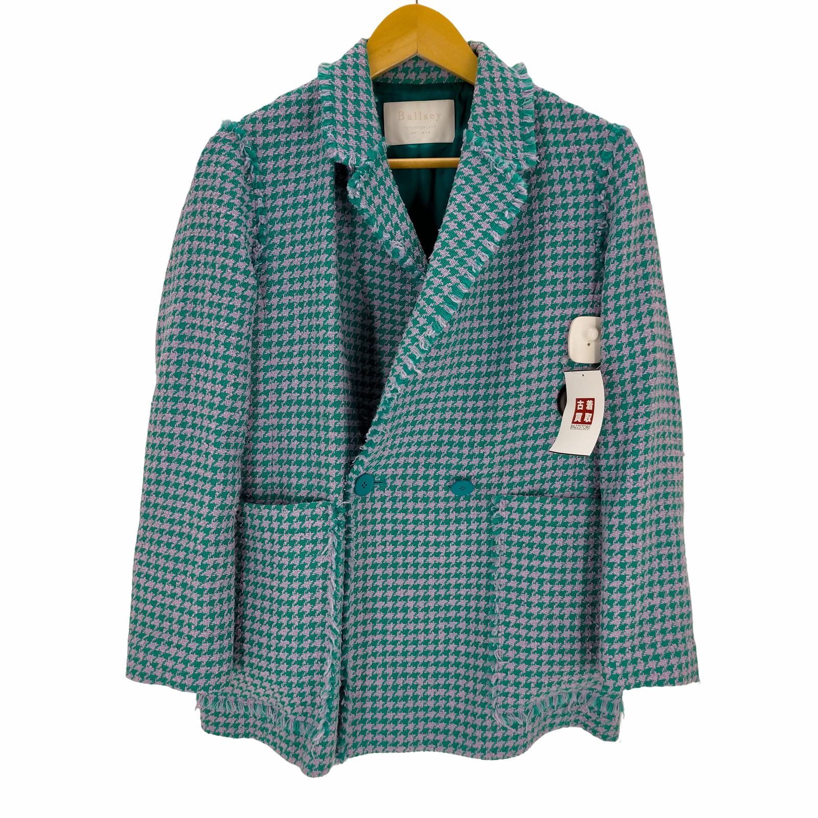 ボールジィ　ループハウンドトゥース ダブルブレストジャケット　トゥモローランド ボールジィ トゥモローランド Ballsey TOMORROWLAND 22SS ループ