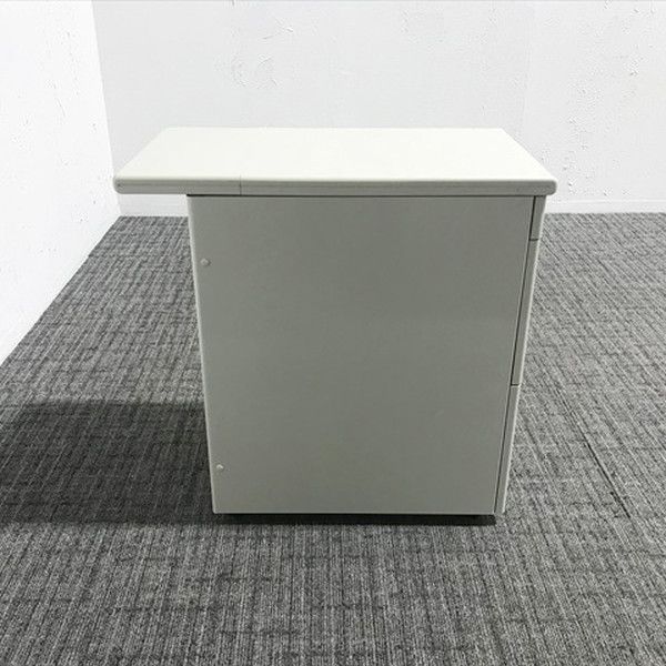 脇デスク 3段 LA デスクワゴン プラス エルグレー