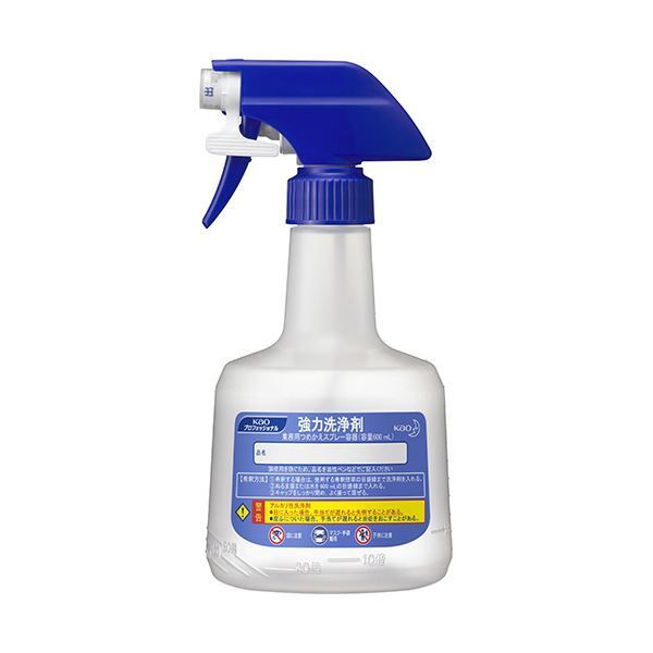 （まとめ）花王 強力洗浄剤業務用つめかえスプレー容器 ロック付き 600ml 1個【&times;10セット】