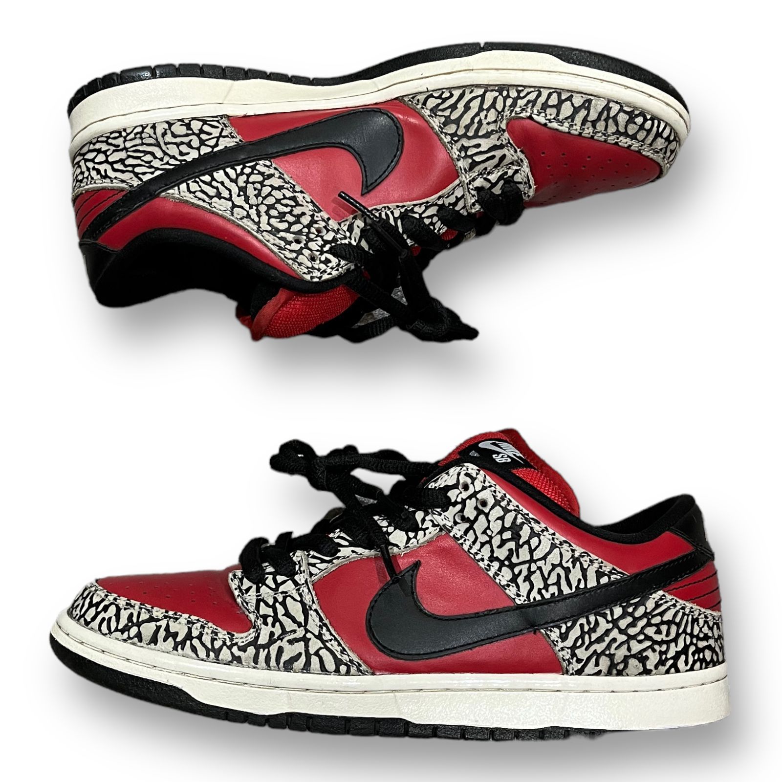 SUPREME NIKE SB Dunk Low Red Cement 2012年 313170-600 レッド ...