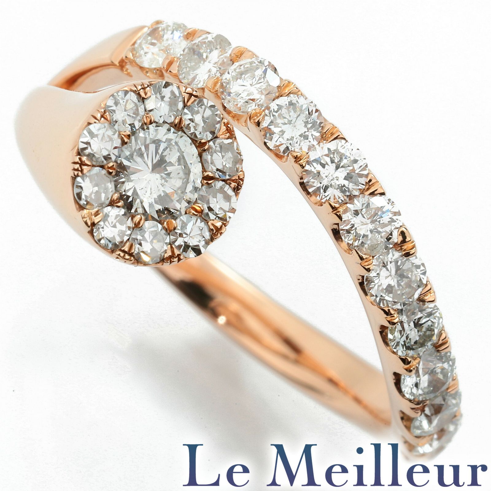 ダイヤモンド 1.00ct ピンクゴールド K18PG リング SIクラス 指輪 11.5  