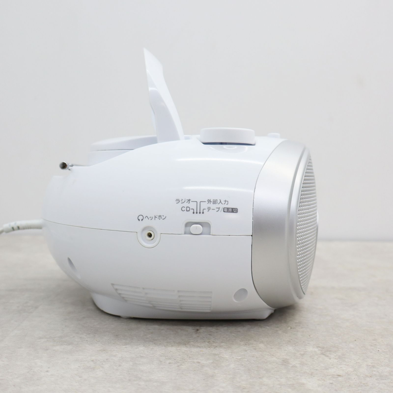 【中古】CK-5Y(白)CDラジオカセットレコーダー) △CD再生OK ｜CDラジカセ カセットレコーダー｜HITACHI 日立 CK