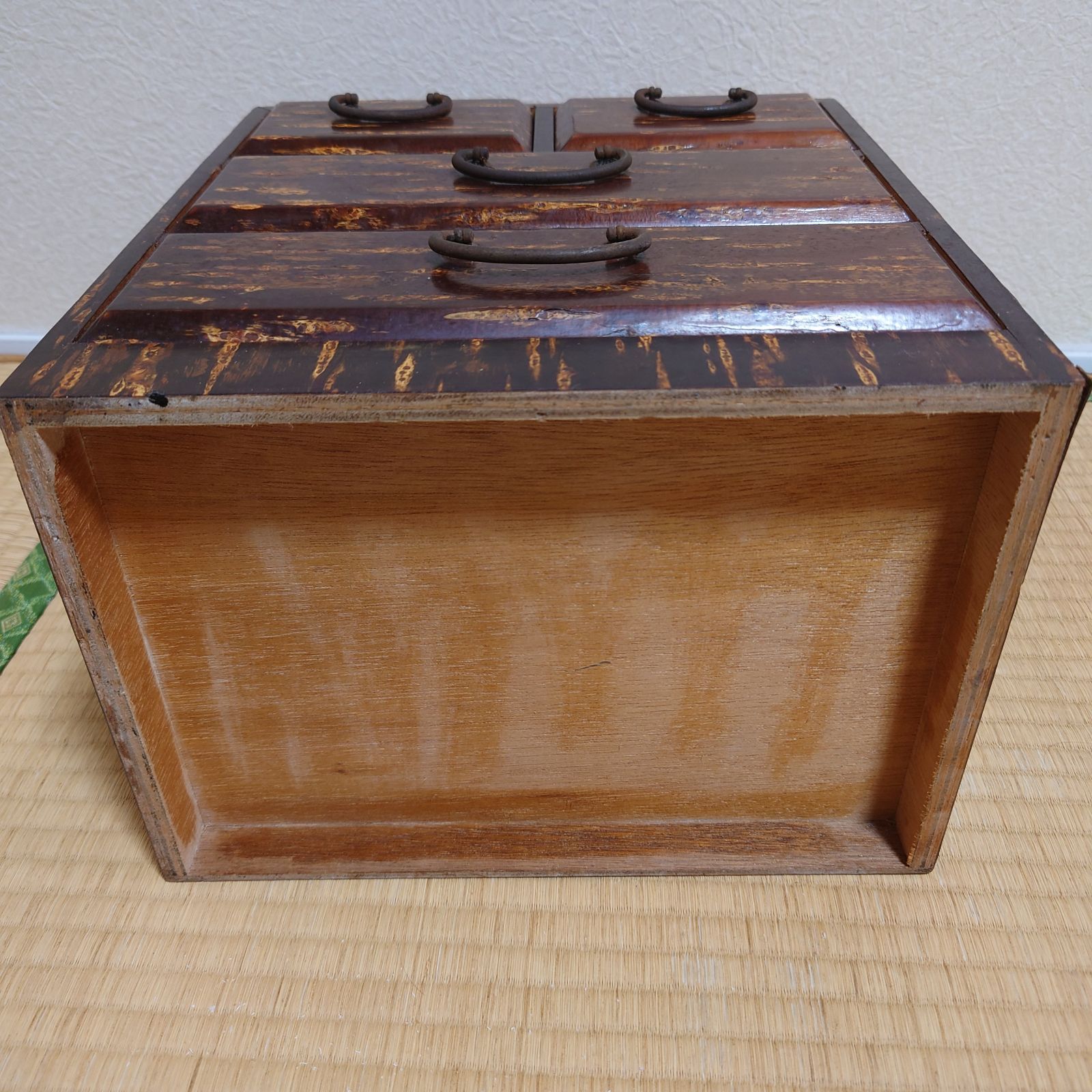 樺細工　三段棚　未使用品 樺細工 三段棚 未使用品 樺細工 三段棚 未使用品 樺細工 三段棚