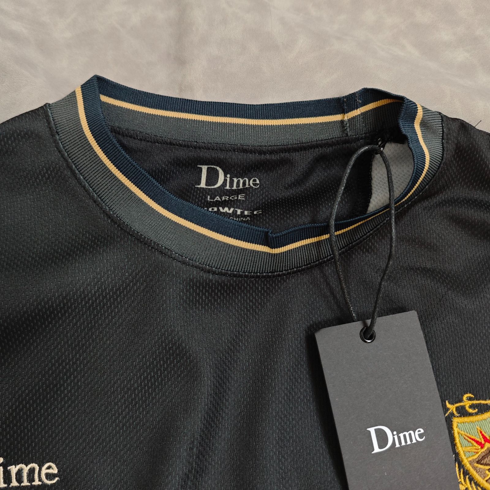 DIME ダイム　MTL ATHLETIC JERSEY CHARCOAL ゲームシャツ Tシャツ　ブラック