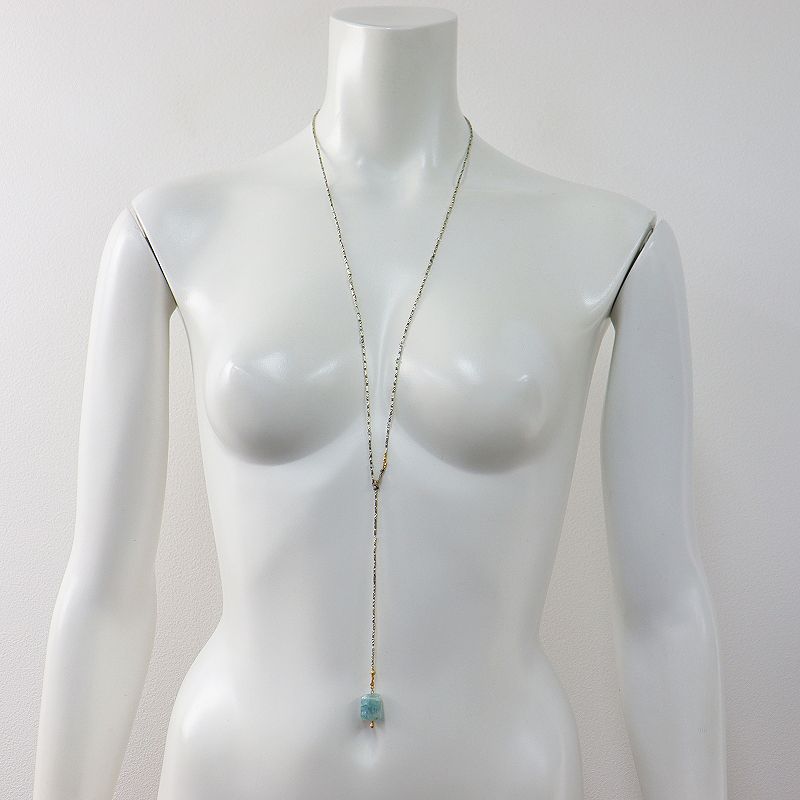 ✰美品✰MAISON　RUBUS　メゾンルーバス天然石ネックレス MAISON RUBUS. メゾンルーバス 天然石 ロングネックレス/ブルー
