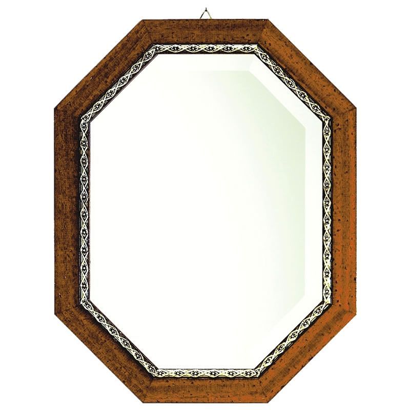 鏡 壁掛け イタリア製 八角ミラー 木製 開運 おしゃれ - メルカリ