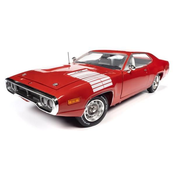新品 American Muscle 1/18 1972 プリムス ロード ランナー ラリーレッド 完成品ダイキャストミニカー AMM1299 [佐川急便]
