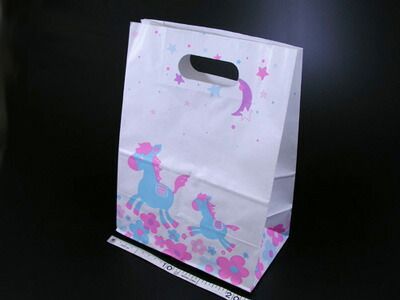 ラッピング袋 グリップタイプ ポニー Ｌ ラッピング用品 包装 ギフトラッピング ラッピングバッグ お菓子 プレゼント おしゃれ かわいい 業務用