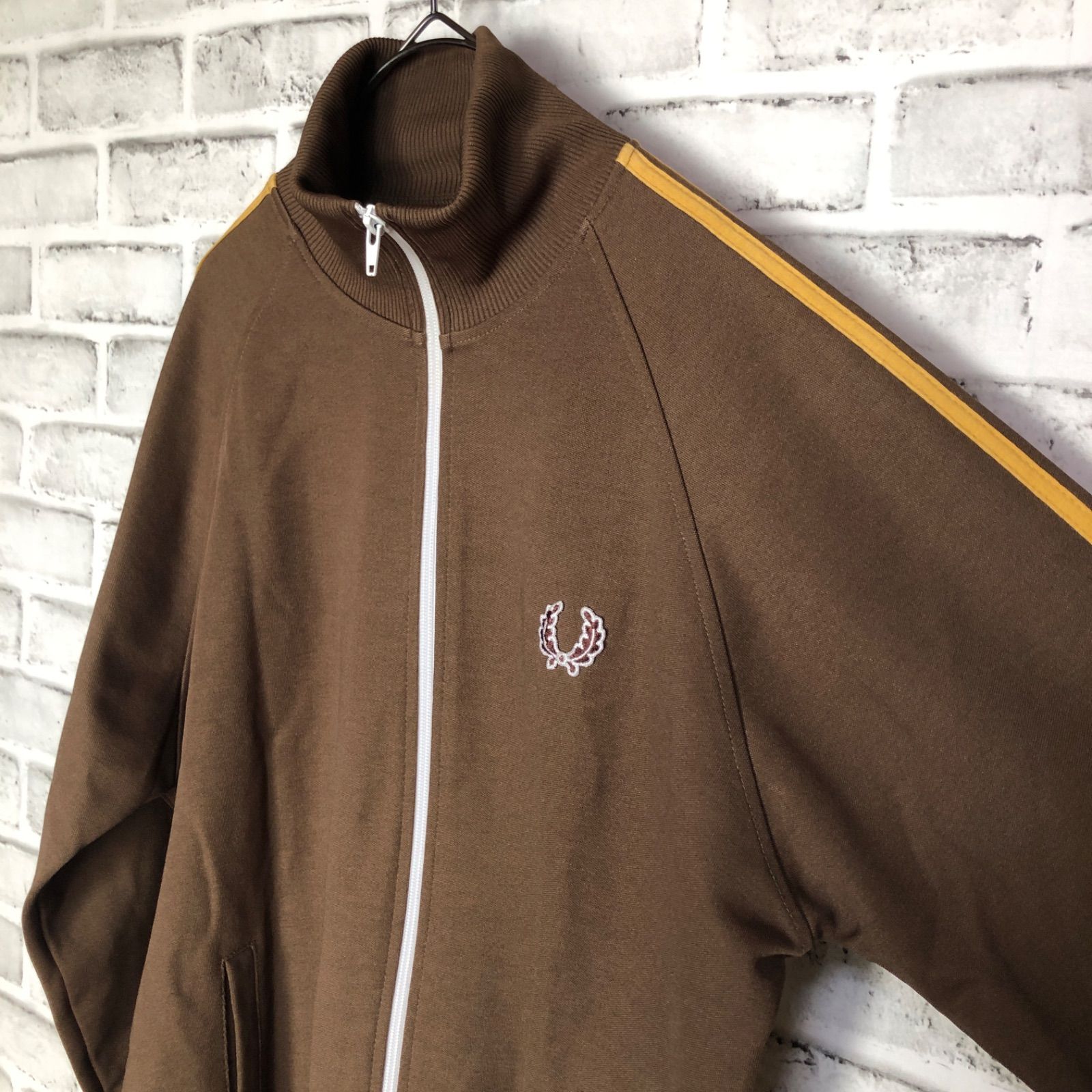 希少ブラウン⭐️90s Fred Perry トラックジャケット/ジャージ XL 刺繍