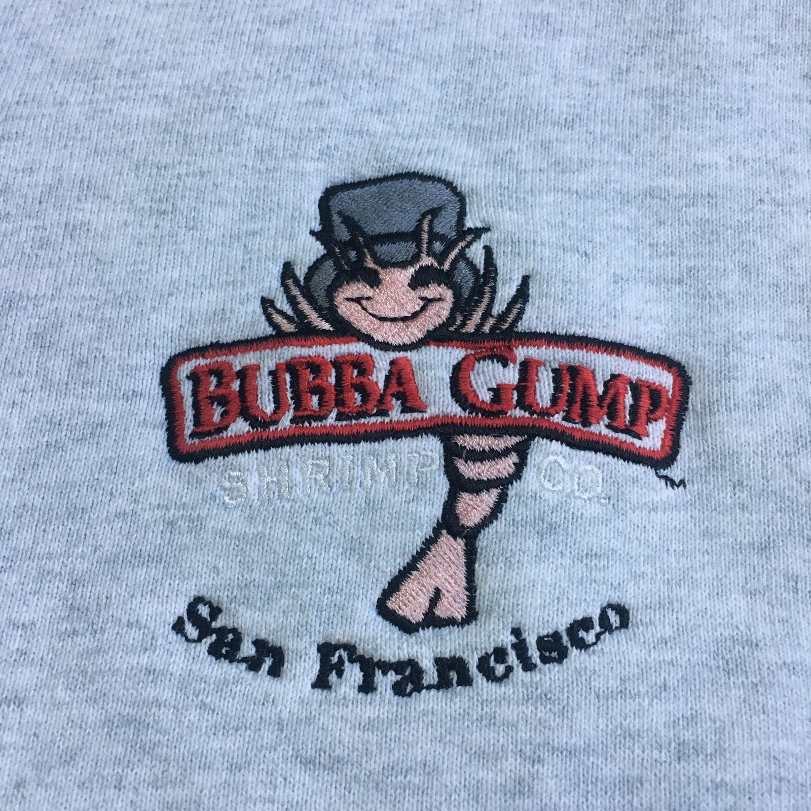 ババガンプ シュリンプ ロゴ 刺繍スウェット トレーナー US古着 アメリカ古着 ババガンプ シュリンプ ロゴ 刺繍スウェット トレーナー US古着